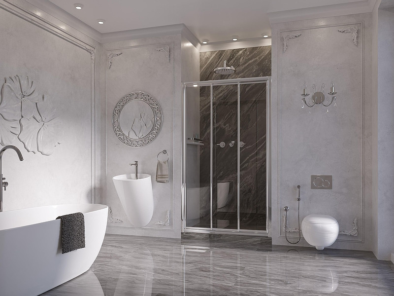 Душевая дверь Ambassador Forsa 130 17021104NX профиль Хром cтекло прозрачное