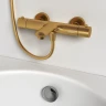 Смеситель для ванны Abelsberg Perfecta INF61101BG с термостатом цвет Королевское золото