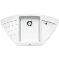 Кухонная мойка Blanco Zia 9 E 514758 Белая искусственный камень (литьевой мрамор) встраиваемый