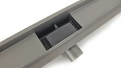 Душевой лоток Esbano Meta 60 M-RAIN-60GM ESTRMETRAIN60GM с решеткой Оружейная сталь