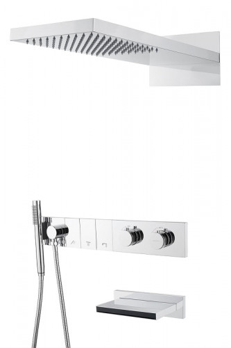 Душевая система Boheme Zodiac 133-2-CR с термостатом цвет Хром