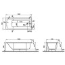 Акриловая ванна Vitra Neo 160x70 52520001000 без гидромассажа