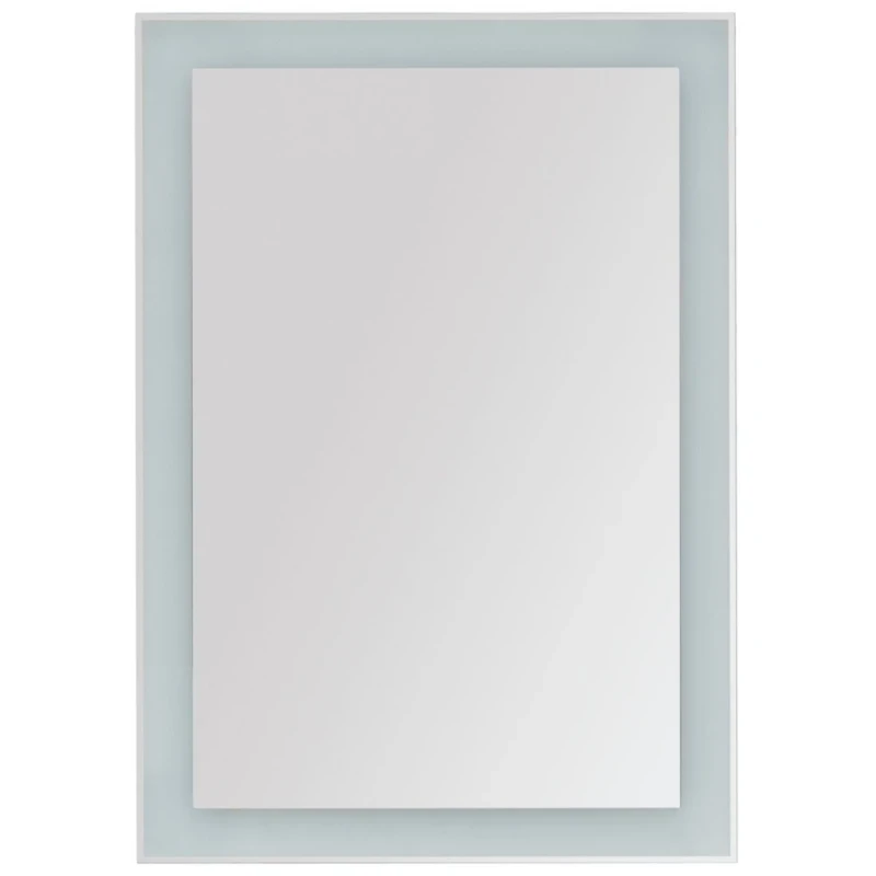Зеркало Dreja Kvadro 60x85 77.9011W с подсветкой Белое стекло