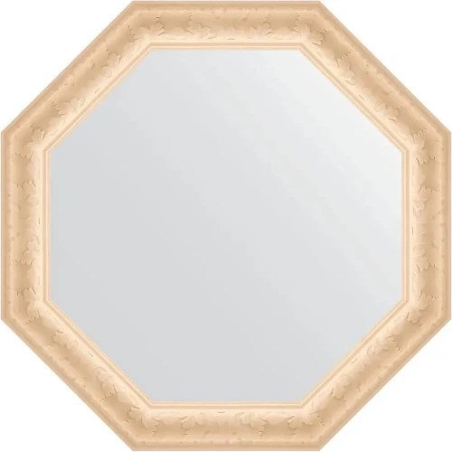 Зеркало Evoform Octagon 75х75 BY 3771 в багетной раме - Старый гипс 82 мм стекло