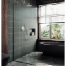 Душевая перегородка Maybah Glass MGD-690-5у 890x1950 в узком профиле Хром матовый стекло сатиновое