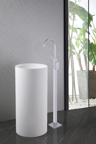 Смеситель для раковины Abber Wasserfall AF8640 Хром латунь на пол