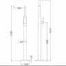 Смеситель для раковины Abber Wasserfall AF8640 Хром латунь на пол