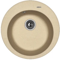 Кухонная мойка Florentina Никосия-510 20.135.B0510.104 Бежевая искусственный камень (литьевой мрамор) встраиваемый