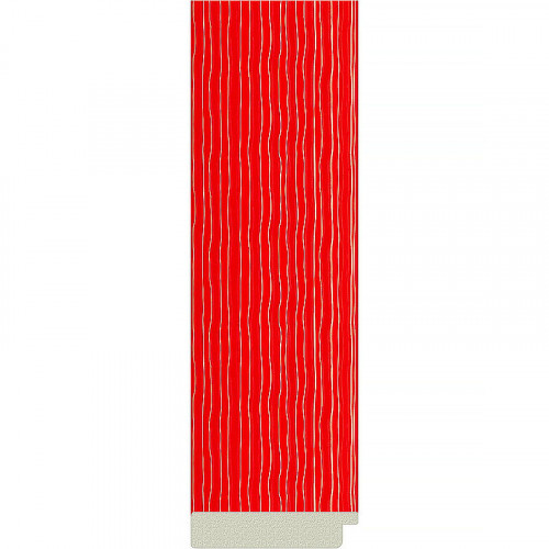 Зеркало Evoform Octagon 67х67 BY 3884 в багетной раме - Красная волна 89 мм стекло