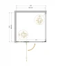 Душевой уголок Cezares Liner 90x90 L LINER-A-1-90-C-GM-L профиль цвет Оружейная сталь стекло прозрачное