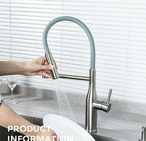 Смеситель для кухни Gappo G4398-55 Нержавеющая сталь Серый нержавеющая сталь