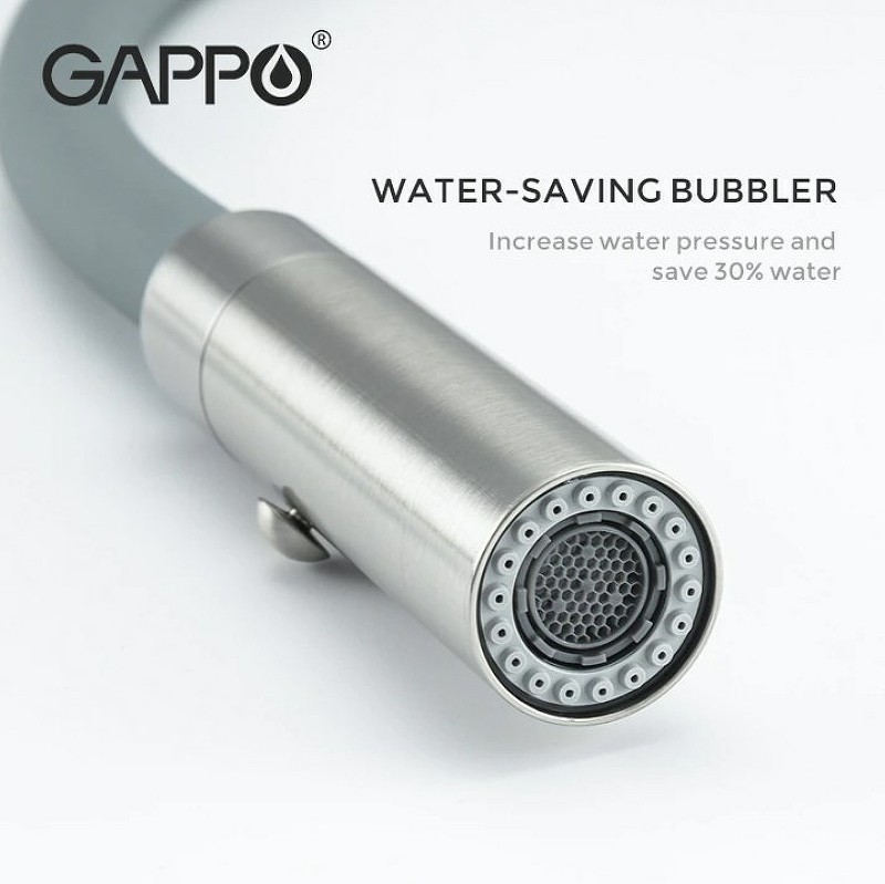 Смеситель для кухни Gappo G4398-55 Нержавеющая сталь Серый нержавеющая сталь
