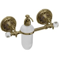 Полотенцедержатель c дозатором для жидкого мыла Art&amp;Max Barocco Crystal AM-2057D-Br-C Бронза