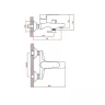 Смеситель для ванны Cron CN60523 Хром