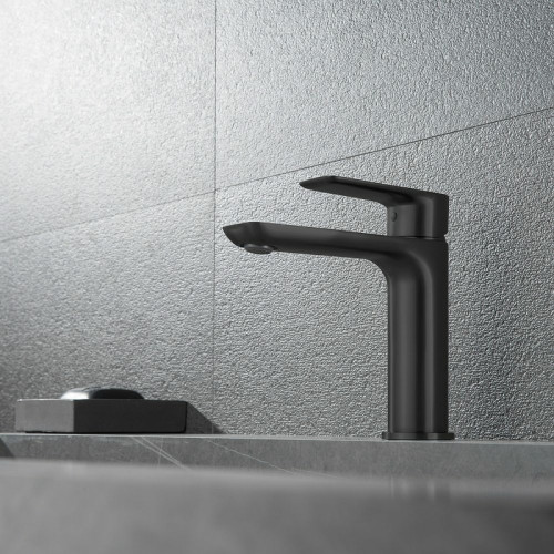 Смеситель для раковины Black&amp;White Universe UK8301B 8301BUK Черный матовый латунь