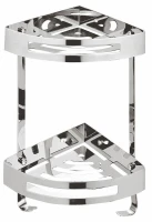 Полка корзина Azario AZ-160-2 угловая цвет Хром
