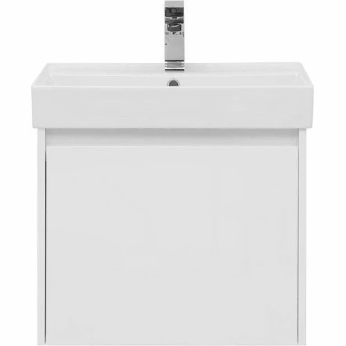Тумба с раковиной Aquanet Nova Lite 60 245029 подвесная Белая глянцевая МДФ / ЛДСП