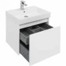 Тумба с раковиной Aquanet Nova Lite 60 245029 подвесная Белая глянцевая МДФ / ЛДСП