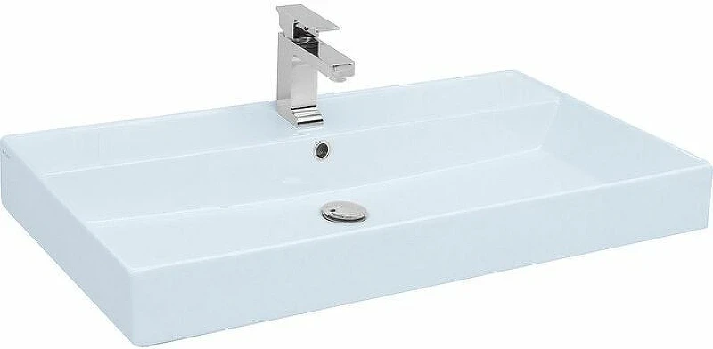 Тумба с раковиной Aquanet Nova Lite 60 245029 подвесная Белая глянцевая МДФ / ЛДСП