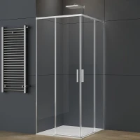 Душевой уголок Vincea Soft 2 80x80 VSS-3SO2800CL профиль Хром стекло прозрачное