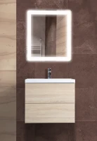 Тумба под раковину Art&Max Verona Push 60 AM-Verona-Push-600-2C-SO-RS-TS подвесная цвет Дуб Сонома светлый