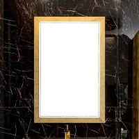 Зеркало Boheme Armadi Art Lucido 70 567-Foil с подсветкой Поталь МДФ / ЛДСП, стекло