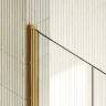 Душевая дверь Maybah Glass MGD-423-3 890х1980 двустворчатая на монопетлях Золото стекло прозрачное