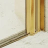 Душевая дверь Maybah Glass MGD-423-3 890х1980 двустворчатая на монопетлях Золото стекло прозрачное