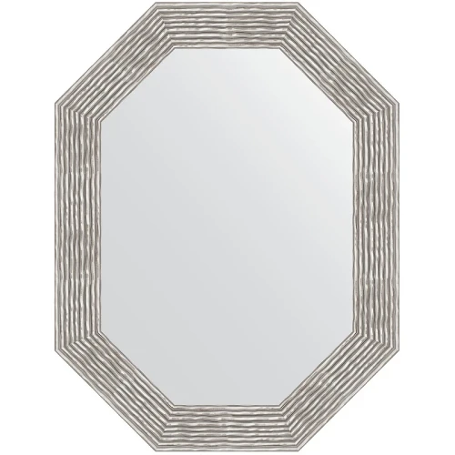 Зеркало Evoform Polygon 86х66 BY 7195 в багетной раме - Волна хром 90 мм стекло