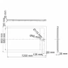 Душевой поддон из искусственного камня WasserKRAFT Mindel 120х80 85T06 Белый матовый