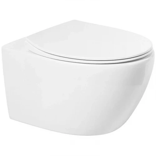 Унитаз Art&Max Elegant AM9316CHR/SC подвесной с сиденьем Микролифт