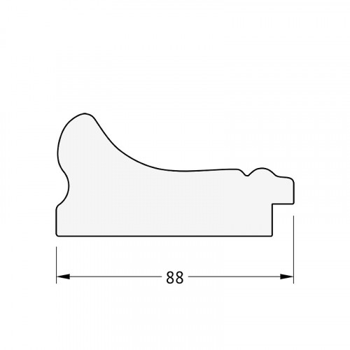 Зеркало Evoform Exclusive 136х56 BY 1255 с фацетом в багетной раме - Хамелеон 88 мм стекло