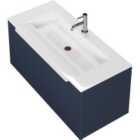 Тумба под раковину Creto Luna 100 17-Bl100 подвесная Blue МДФ / ЛДСП