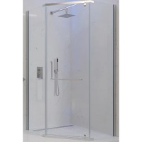 Душевой уголок Veconi Rovigo RV-36 100x100 RV36-100-01-C5 профиль Хром стекло прозрачное