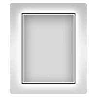 Зеркало Wellsee 7 Rays' Spectrum 60 172201280-172201290 с подсветкой цвет Черный матовый с сенсорным выключателем