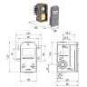 Скрытая часть для смесителя Remer RRBOX G 1/2