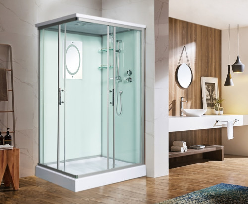 Душевая кабина WeltWasser WW500 Laine 1202 120x90 10000003271 профиль Хром стекло прозрачное