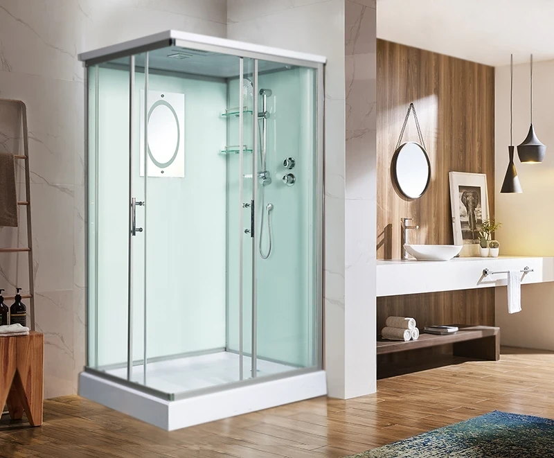 Душевая кабина WeltWasser WW500 Laine 1202 120x90 10000003271 профиль Хром стекло прозрачное