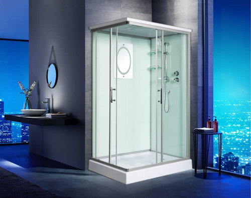 Душевая кабина WeltWasser WW500 Laine 1202 120x90 10000003271 профиль Хром стекло прозрачное