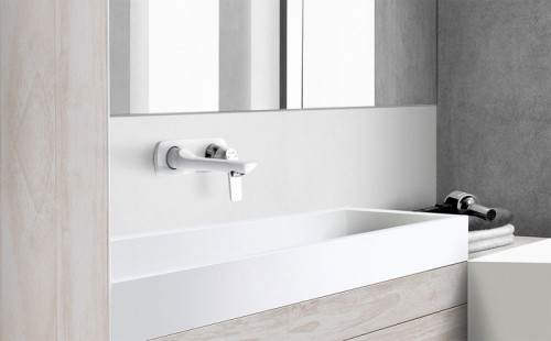 Смеситель для раковины Kludi Balance 522469175 Белый Хром латунь встраиваемый