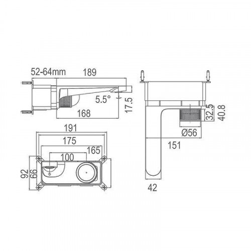 Смеситель для раковины Arrow ARM12868CP цвет Хром