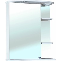 Зеркальный шкаф Bellezza Магнолия 60 L 4612709002016 с подсветкой Белый МДФ / ЛДСП, стекло