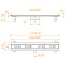 Душевой лоток RGW SDR-34B-60 64213460-04 с Черной решеткой