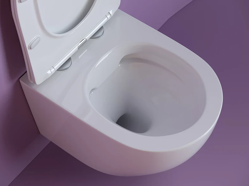 Комплект унитаза Ceramicanova Uno Rimless CN11001 с инсталляцией WellWant Standart 50 WWISI111BB с сиденьем Микролифт и Черной матовой клавишей смыва фарфор подвесной