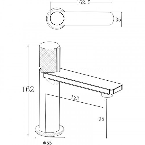 Смеситель для раковины Allen Brau Liberty 5.33001-00 Хром латунь