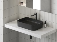Раковина-чаша Ravak Ceramic Slim R 55 XJX0D155001 Черная матовая фаянс накладная