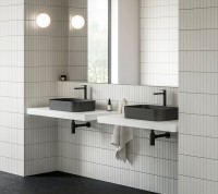 Раковина-чаша Ravak Ceramic Slim R 55 XJX0D155001 Черная матовая фаянс накладная
