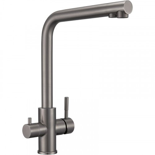 Смеситель для кухни Milacio Ultra MCU.553.GM Вороненая сталь нержавеющая сталь
