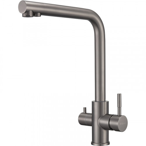 Смеситель для кухни Milacio Ultra MCU.553.GM Вороненая сталь нержавеющая сталь