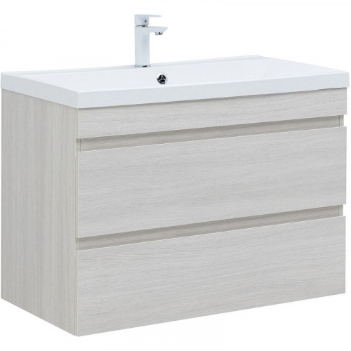 Тумба под раковину Aquanet Нота New 90 334205 подвесная Дуб холден МДФ / ЛДСП